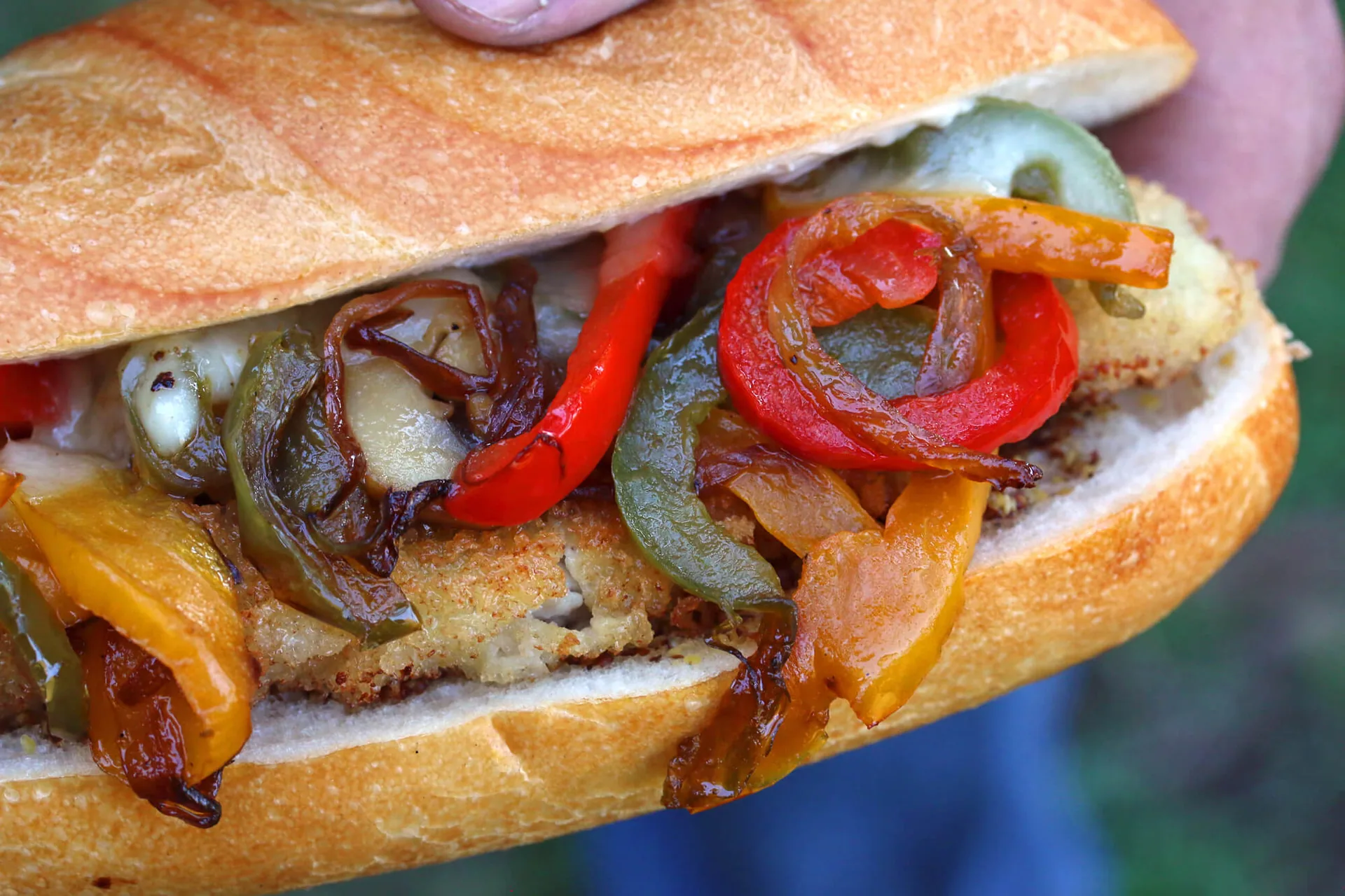 Milanese Philly Cheesesteak background image
