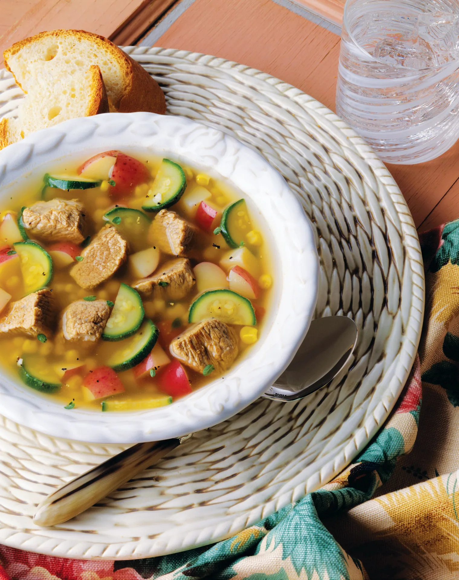 Veal and Vegetable Soup background image