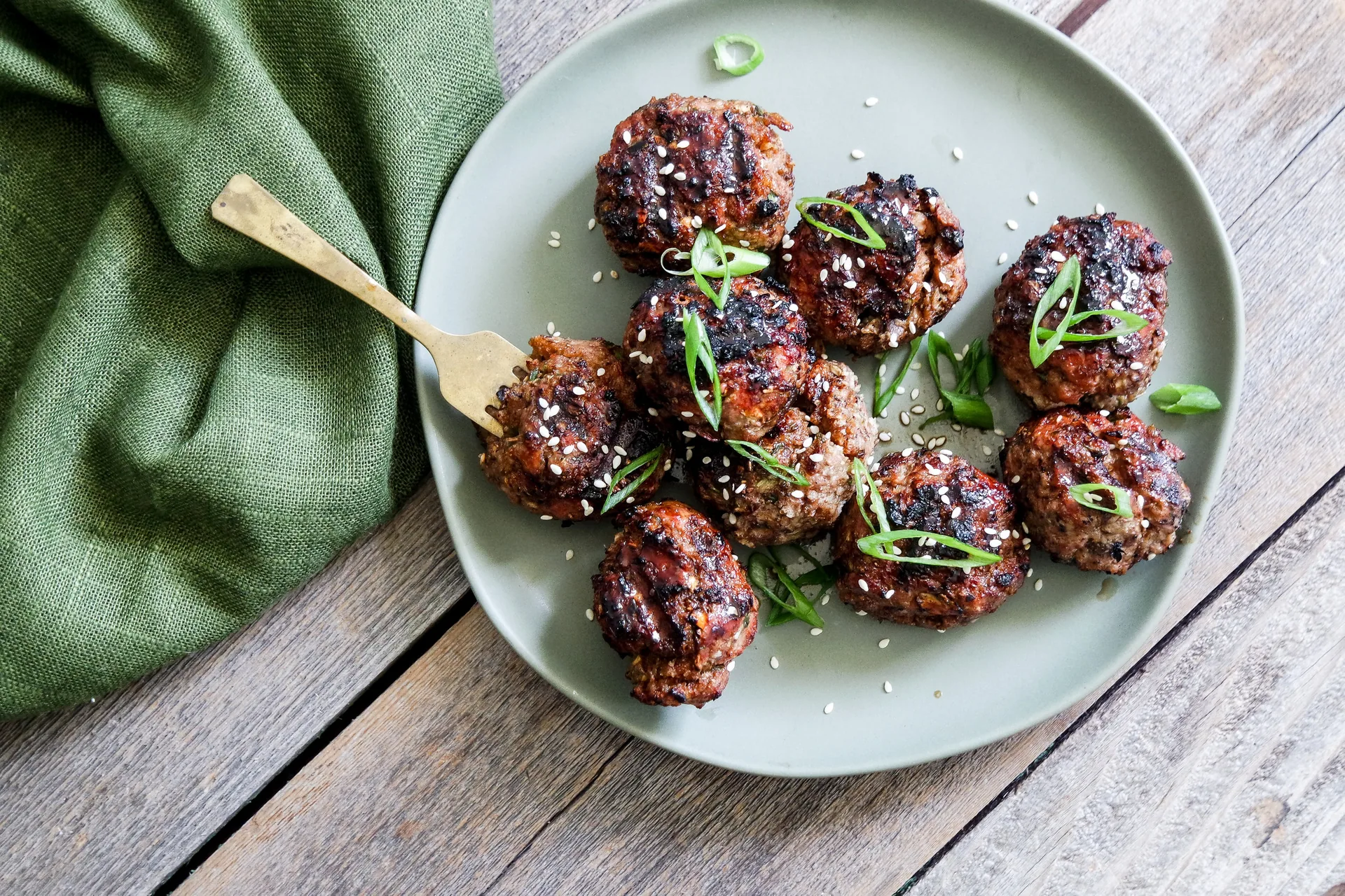 Grilled Veal Meatballs