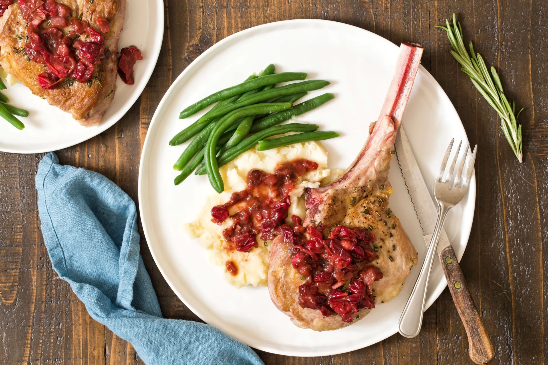 Cranberry Balsamic Veal Chops background image