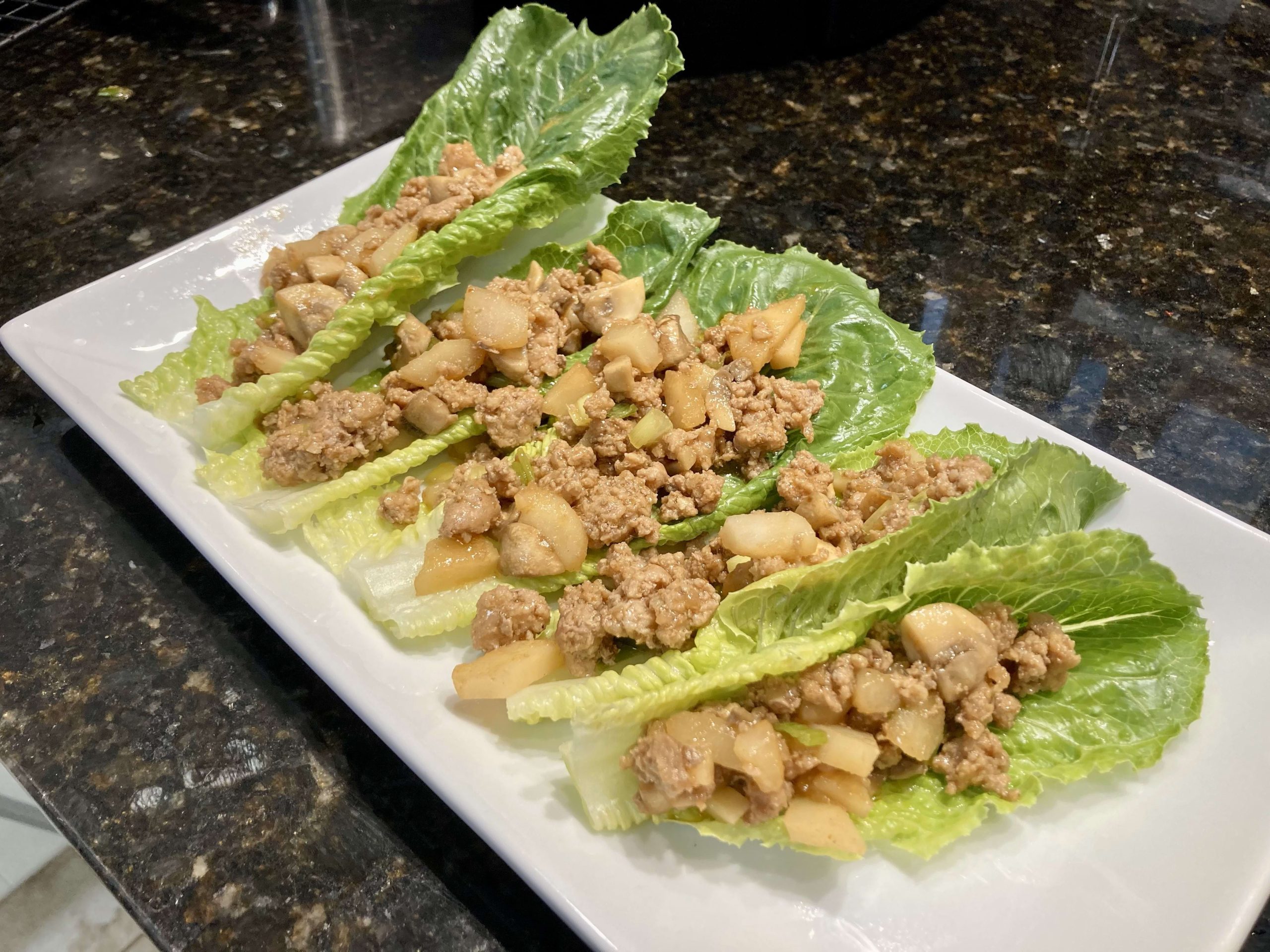 Lettuce Wraps with an Asian Flair background image