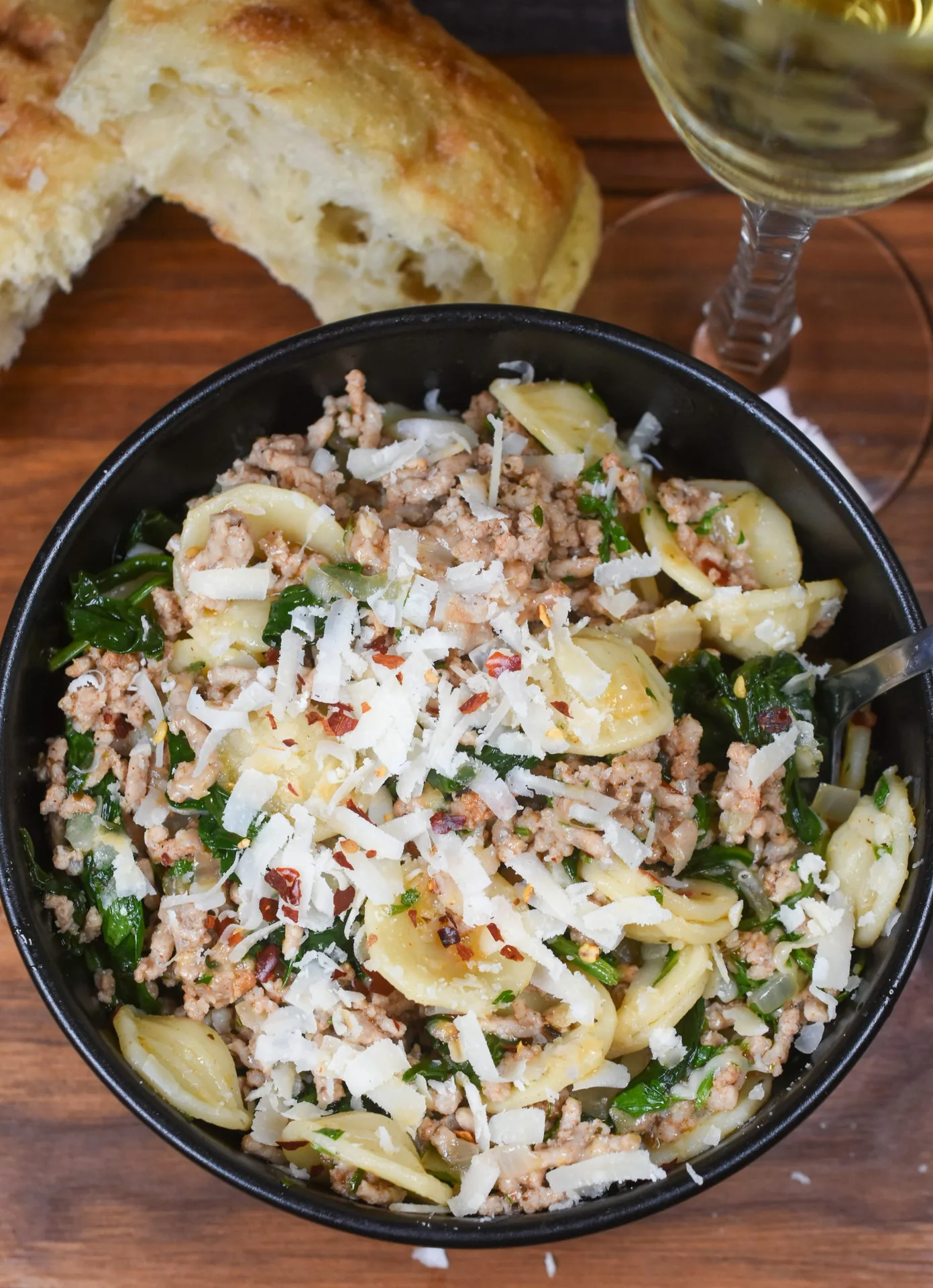 Orecchiette and White Wine Sauce