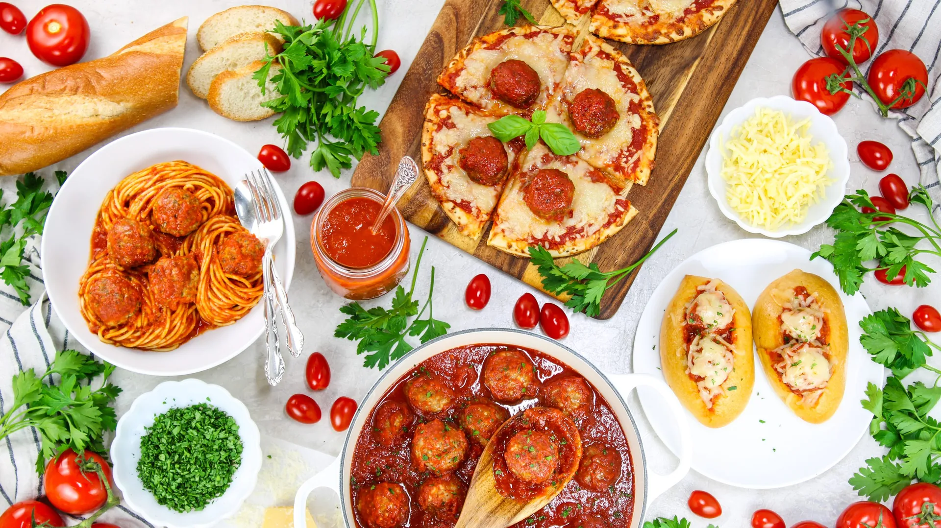Classic Meatball Inspiration background image