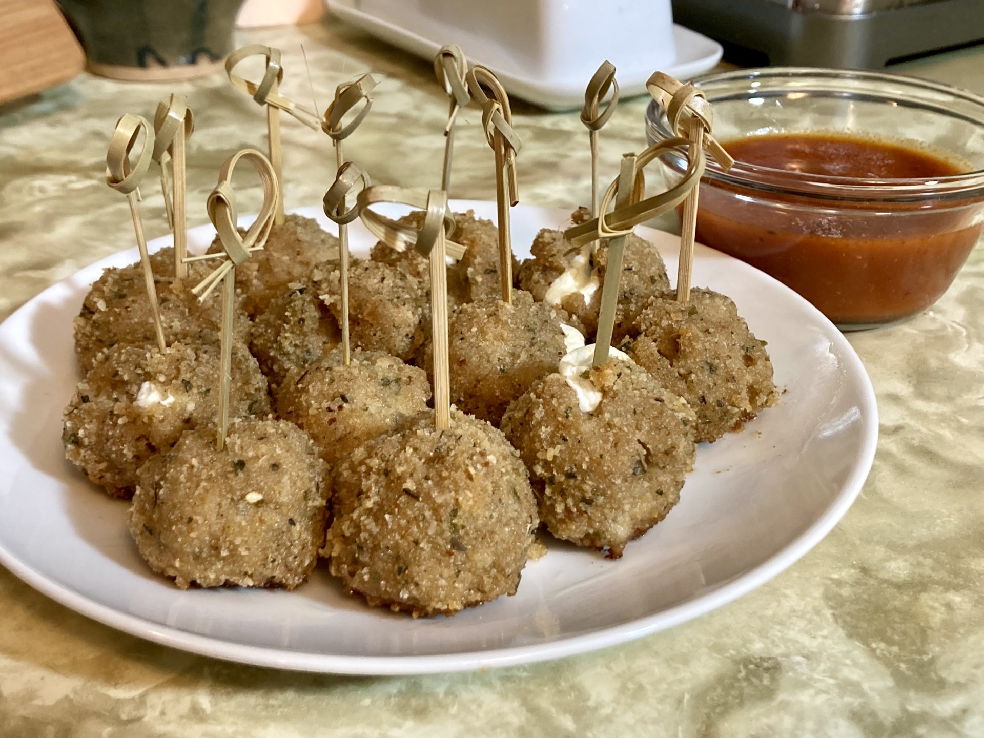 Stuffed Meatball Appetizer background image